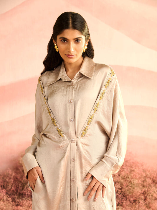 SILVER FLOX DRESS